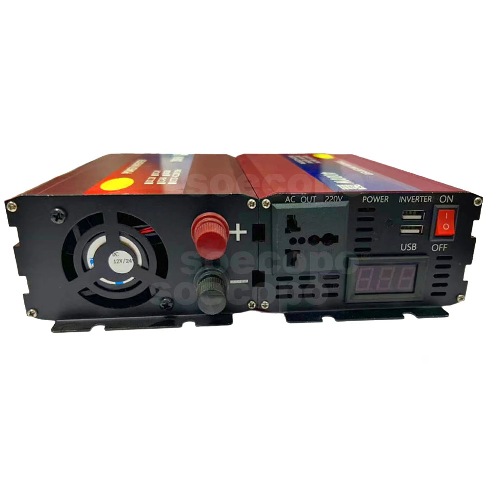 Heavy-Duty Dual Voltage Inverter 5000W 12V/24V/48V/60V/72V to 220V with LCD Display USB Charging and Comprehensive Protection