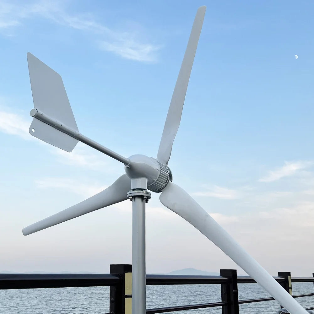 8000W Horizontal Wind Turbine With More Powerful Free Electricity Low Speed And Low Noise For Small Household Farms