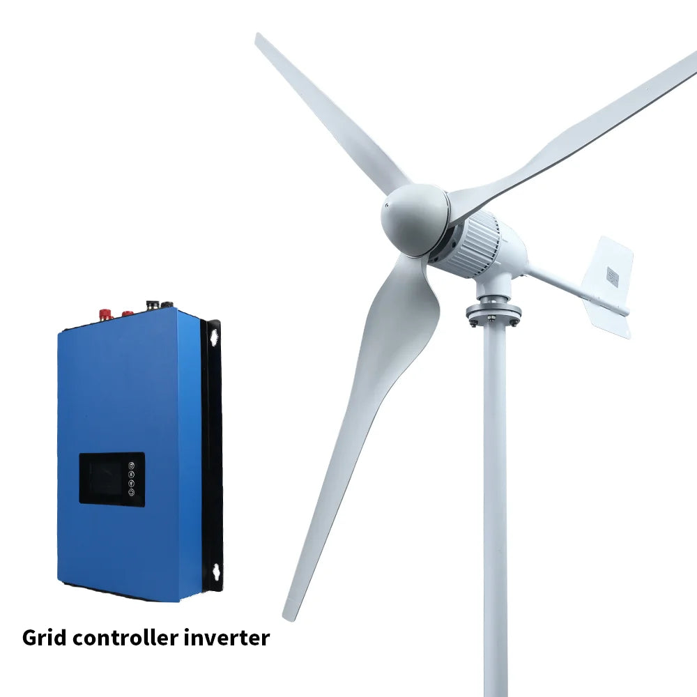 8000W Horizontal Wind Turbine With More Powerful Free Electricity Low Speed And Low Noise For Small Household Farms