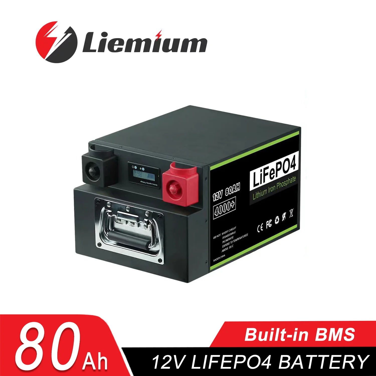 New 12V 24V 48V 100Ah 120Ah 200Ah 300Ah 400Ah LiFePO4 Battery Built-in BMS Rechargeable Battery for Inverter Solar RV No Tax