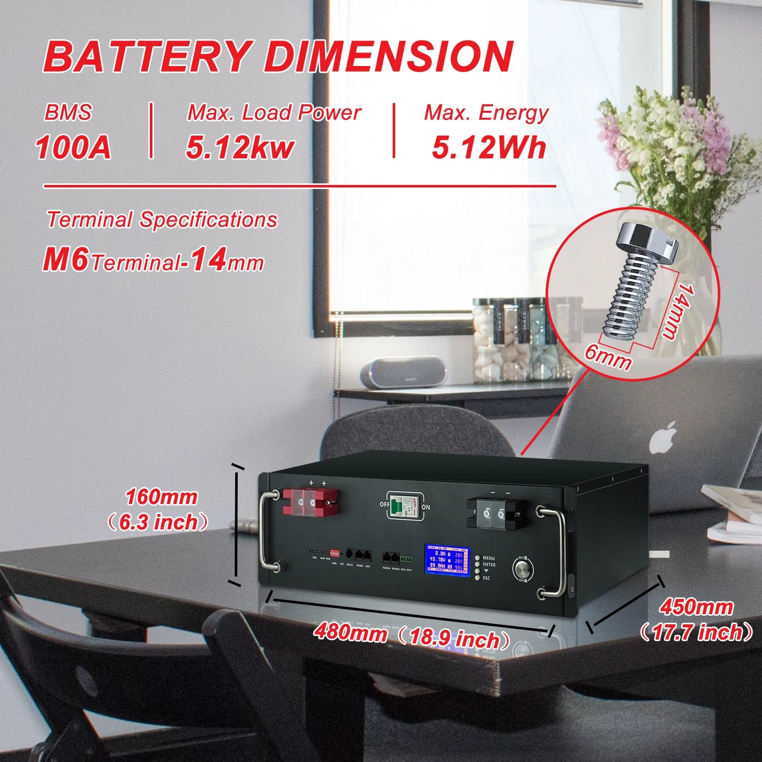 New 12V 24V 48V 100Ah 120Ah 200Ah 300Ah 400Ah LiFePO4 Battery Built-in BMS Rechargeable Battery for Inverter Solar RV No Tax