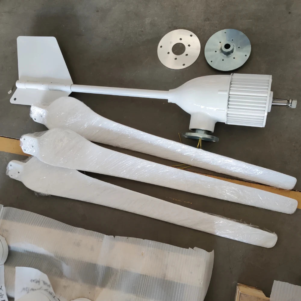 8000W Horizontal Wind Turbine With More Powerful Free Electricity Low Speed And Low Noise For Small Household Farms