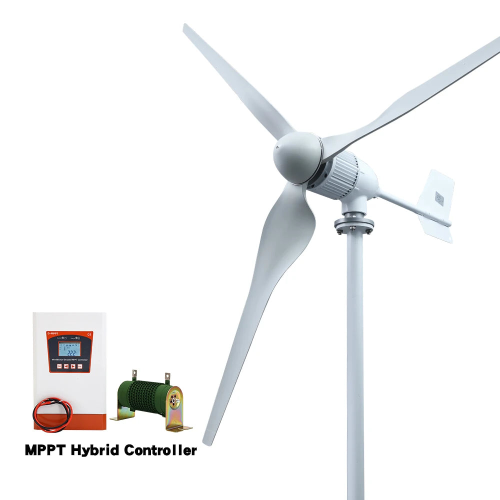 8000W Horizontal Wind Turbine With More Powerful Free Electricity Low Speed And Low Noise For Small Household Farms